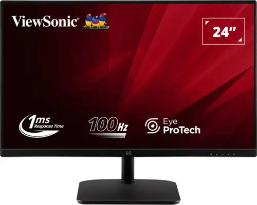 Viewsonic Value Series VA2432-MHD-3 écran plat de PC 61 cm (24") 1920 x 1080 pixels Full HD LED Noir - Ecran Ordinateur - visuel 1