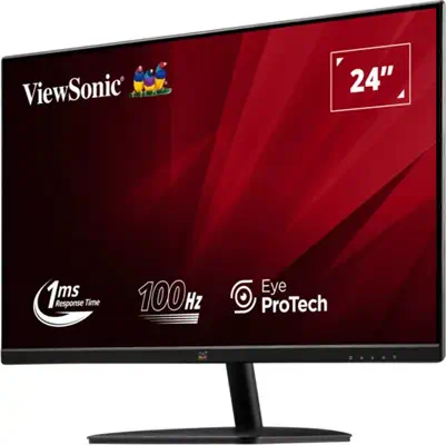 Viewsonic Value Series VA2432-MHD-3 écran plat de PC 61 cm (24") 1920 x 1080 pixels Full HD LED Noir - Ecran Ordinateur - visuel 3