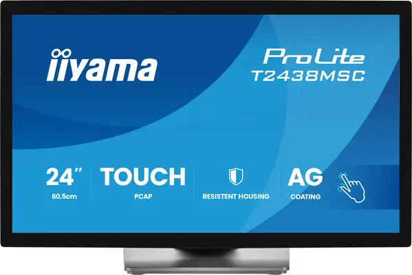 iiyama ProLite T2438MSC-B2 écran plat de PC 60,5 cm (23.8") 1920 x 1080 pixels Full HD LED Écran tac - Ecran Ordinateur - visuel 3