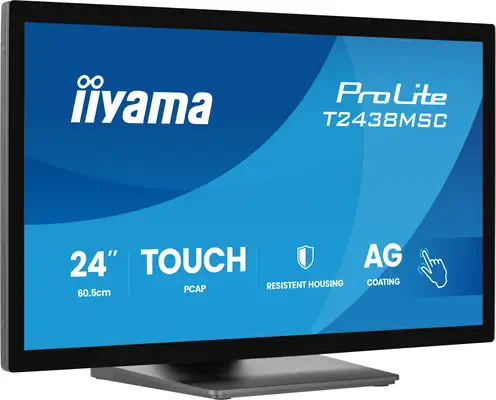 iiyama ProLite T2438MSC-B2 écran plat de PC 60,5 cm (23.8") 1920 x 1080 pixels Full HD LED Écran tac - Ecran Ordinateur - visuel 2