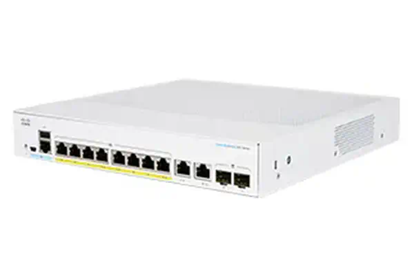 Cisco CBS350-8P-E-2G Géré L2/L3 Gigabit Ethernet (10/100/1000) Argent - Switchs et Hubs - visuel 1