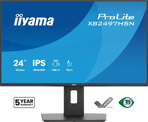 iiyama ProLite XB2497HSN-B1 écran plat de PC 60,5 cm (23.8") 1920 x 1080 pixels Full HD LED Noir - Ecran Ordinateur - visuel 2