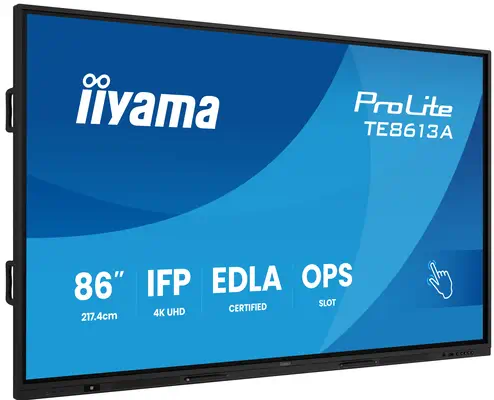 iiyama TE8613A-B2AG Écran d'affichage dynamique En forme de kiosk 2,17 m (85.6") Wifi 500 cd/m² 4K U - Affichage dynamique - visuel 1