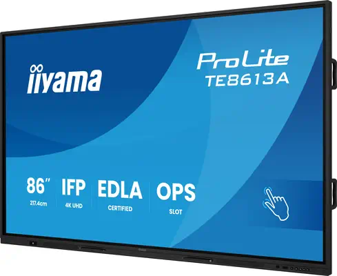 iiyama TE8613A-B2AG Écran d'affichage dynamique En forme de kiosk 2,17 m (85.6") Wifi 500 cd/m² 4K U - Affichage dynamique - visuel 6