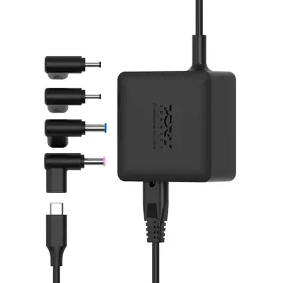 Port Designs 904065ACTOEU adaptateur de puissance & onduleur Intérieure 65 W Noir - Boitier d'alimentation - visuel 1