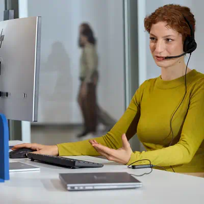 Micro-casque filaire USB monaural HP Poly Mission 415 Classic garantie - Certifié TCO, génération 10