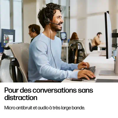 Micro-casque filaire USB binaural HP Poly Mission 425 - Casque Micro - visuel 5