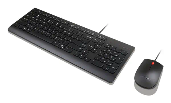 Essential Wired Combo Black US Euro - Lenovo - Pack Clavier, souris - visuel 3