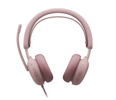 Logitech 981-001616 casque Avec fil Arceau Appels/Musique USB Type-C / USB Type-A Rose - Casque Micro - visuel 3