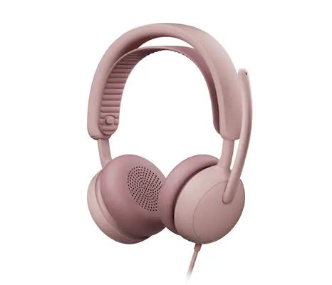 Logitech 981-001616 casque Avec fil Arceau Appels/Musique USB Type-C / USB Type-A Rose - Casque Micro - visuel 1