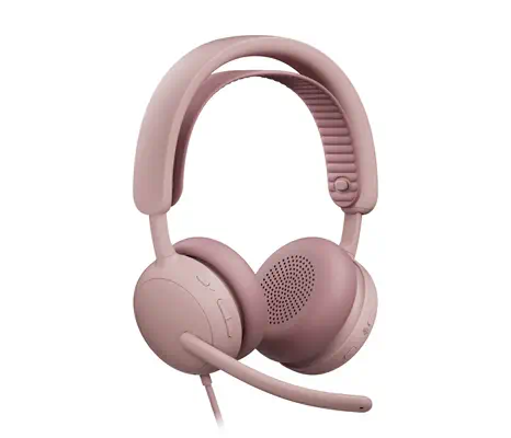 Logitech 981-001616 casque Avec fil Arceau Appels/Musique USB Type-C / USB Type-A Rose - Casque Micro - visuel 2