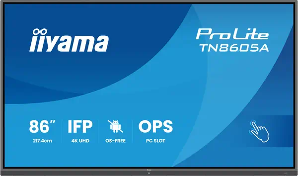 iiyama TN8605A-B1AG Écran d'affichage dynamique Écran plat interactif 2,17 m (85.6") 500 cd/m² 4K Ul - Ecran Numérique Interactif - visuel 2
