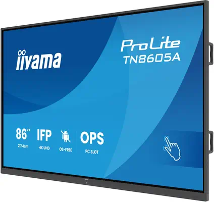 iiyama TN8605A-B1AG Écran d'affichage dynamique Écran plat interactif 2,17 m (85.6") 500 cd/m² 4K Ul - Ecran Numérique Interactif - visuel 3
