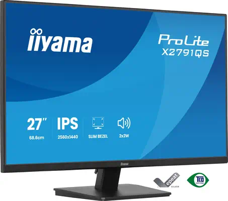 iiyama ProLite X2791QS-B1 écran plat de PC 68,6 cm (27") 2560 x 1440 pixels Quad HD LED Noir - Ecran Ordinateur - visuel 1