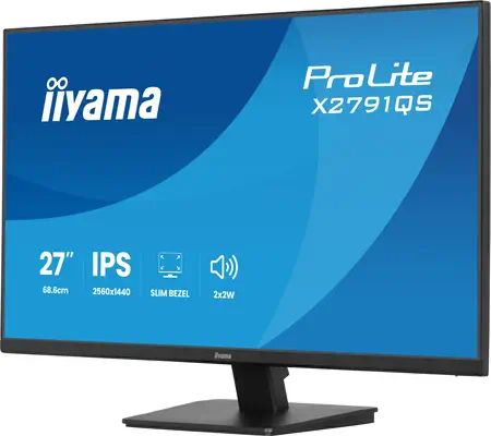 iiyama ProLite X2791QS-B1 écran plat de PC 68,6 cm (27") 2560 x 1440 pixels Quad HD LED Noir - Ecran Ordinateur - visuel 6