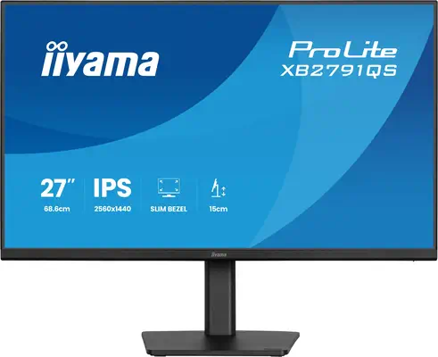 iiyama ProLite XB2791QS-B1 écran plat de PC 68,6 cm (27") 2560 x 1440 pixels Quad HD LED Noir - Ecran Ordinateur - visuel 3