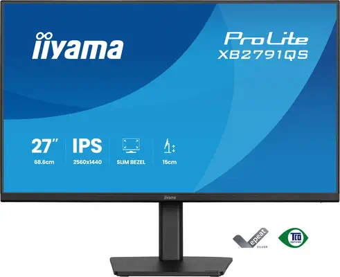 iiyama ProLite XB2791QS-B1 écran plat de PC 68,6 cm (27") 2560 x 1440 pixels Quad HD LED Noir - Ecran Ordinateur - visuel 2