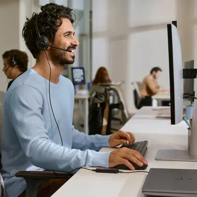 Micro-casque filaire USB binaural HP Poly Mission 425 Classic (en vrac) - Casque Micro - visuel 9