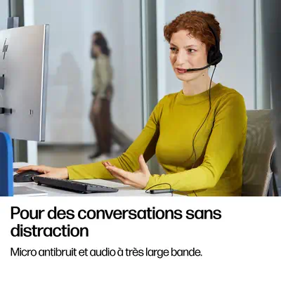 Micro-casque filaire USB binaural HP Poly Mission 425 Classic (en vrac) - Casque Micro - visuel 8