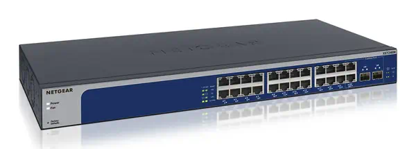 NETGEAR XS724EM Géré L2 10G Ethernet (100/1000/10000) 1U Bleu, Gris - Netgear - Switchs et Hubs - visuel 1