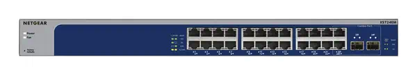 NETGEAR XS724EM Géré L2 10G Ethernet (100/1000/10000) 1U Bleu, Gris - Netgear - Switchs et Hubs - visuel 3