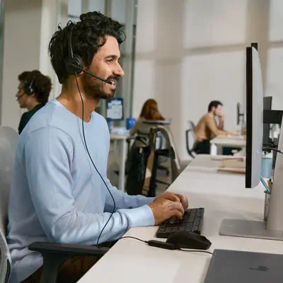 Micro-casque filaire USB binaural HP Poly Mission 425 (en vrac) - Casque Micro - visuel 5