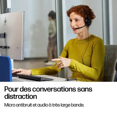 Micro-casque filaire USB binaural HP Poly Mission 425 (en vrac) - Casque Micro - visuel 9