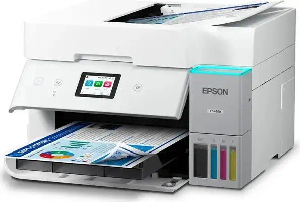 Epson EcoTank ET-4956 Jet d'encre A4 4800 x 1200 DPI 35 ppm Wifi - Multifonctions Jet d'encre - visuel 8