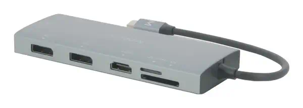 Mobilis 020028 station d'accueil Avec fil USB 3.2 Gen 1 (3.1 Gen 1) Type-C Gris - Station d'accueil pour portable - visuel 2