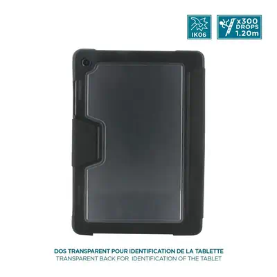 Mobilis 062016 étui pour tablette 27,9 cm (11") Folio porte carte Noir, Transparent - Etui et Housse - visuel 3