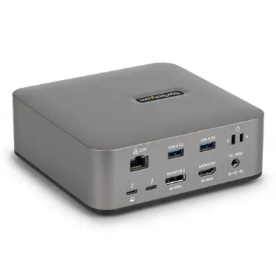 Dock Thunderbolt 5, Double 8K 60Hz, Triple 4K pour Windows, Jusqu'à Double 6K 60Hz pour Mac - Statio - StarTech - Station d'accueil pour portable - visuel 1