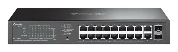 OMADA ES220GP commutateur réseau Géré Gigabit Ethernet (10/100/1000) Connexion Ethernet, supportant  - Switchs et Hubs - visuel 1