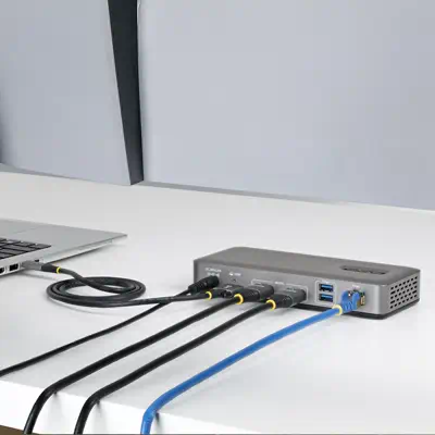 Station d'Accueil USB-C à Deux Écrans, HDMI, 4K 60Hz, Recharge d'Ordinateur Portable 100 W, 1 GbE, S - StarTech - Station d'accueil pour portable - visuel 5
