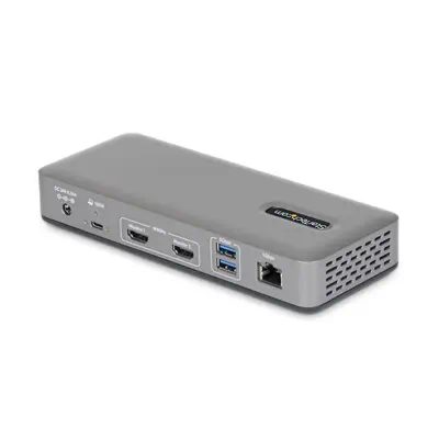 Station d'Accueil USB-C à Deux Écrans, HDMI, 4K 60Hz, Recharge d'Ordinateur Portable 100 W, 1 GbE, S - StarTech - Station d'accueil pour portable - visuel 3