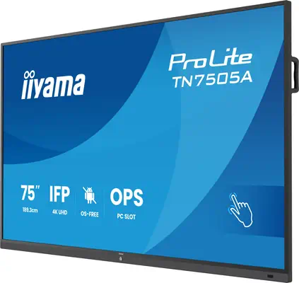 iiyama TN7505A-B1AG Écran d'affichage dynamique Écran plat interactif 189,3 cm (74.5") 500 cd/m² 4K  - Ecran Numérique Interactif - visuel 10