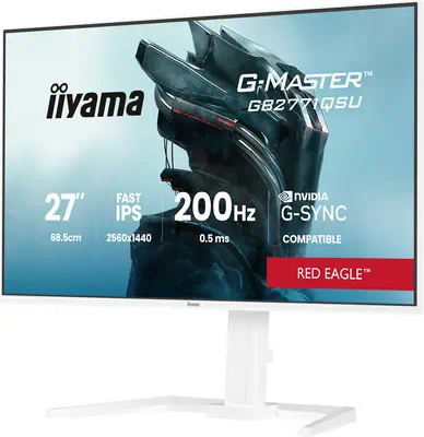 iiyama G-MASTER GB2771QSU-W1 écran plat de PC 68,6 cm (27") 2560 x 1440 pixels Wide Quad HD Blanc - Ecran Ordinateur - visuel 6