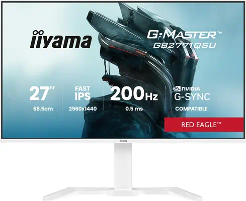 iiyama G-MASTER GB2771QSU-W1 écran plat de PC 68,6 cm (27") 2560 x 1440 pixels Wide Quad HD Blanc - Ecran Ordinateur - visuel 2