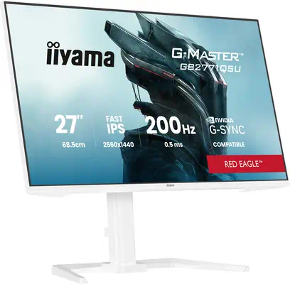 iiyama G-MASTER GB2771QSU-W1 écran plat de PC 68,6 cm (27") 2560 x 1440 pixels Wide Quad HD Blanc - Ecran Ordinateur - visuel 5