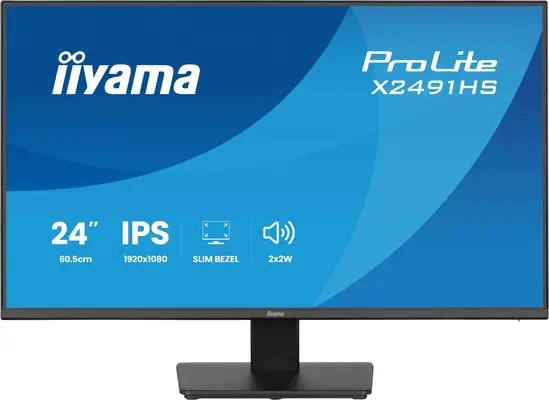 iiyama ProLite X2491HS-B1 écran plat de PC 60,5 cm (23.8") 1920 x 1080 pixels Full HD LCD Noir - Ecran Ordinateur - visuel 3