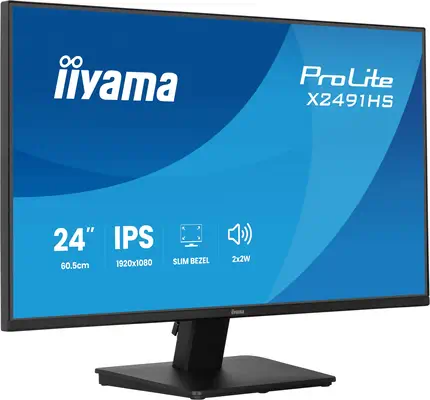 iiyama ProLite X2491HS-B1 écran plat de PC 60,5 cm (23.8") 1920 x 1080 pixels Full HD LCD Noir - Ecran Ordinateur - visuel 4