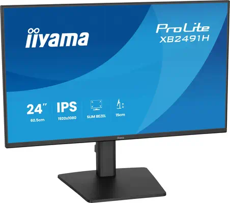 iiyama ProLite XB2491H-B1 écran plat de PC 60,5 cm (23.8") 1920 x 1080 pixels Full HD LCD Noir - Ecran Ordinateur - visuel 4