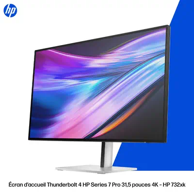 Écran pour station d’accueil Thunderbolt 4 HP Series 7 Pro 31,5 pouces 4K – HP 732xk - Ecran Ordinateur - visuel 4