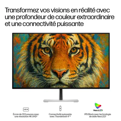Écran pour station d’accueil Thunderbolt 4 HP Series 7 Pro 31,5 pouces 4K – HP 732xk - Ecran Ordinateur - visuel 2