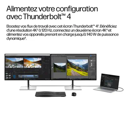 Écran pour station d’accueil Thunderbolt 4 HP Series 7 Pro 31,5 pouces 4K – HP 732xk - Ecran Ordinateur - visuel 9