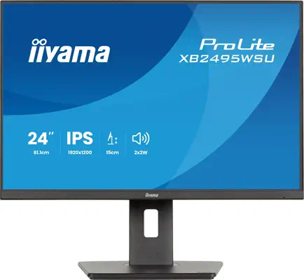 iiyama ProLite XB2495WSU-B1 écran plat de PC 61,2 cm (24.1") 1920 x 1200 pixels Full HD LCD Noir - Ecran Ordinateur - visuel 3