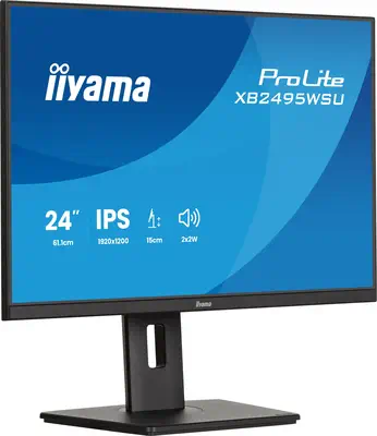 iiyama ProLite XB2495WSU-B1 écran plat de PC 61,2 cm (24.1") 1920 x 1200 pixels Full HD LCD Noir - Ecran Ordinateur - visuel 5