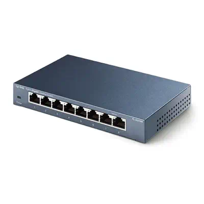 TP-Link TL-SG108 commutateur réseau Non-géré L2 Gigabit Ethernet (10/100/1000) Noir - Switchs et Hubs - visuel 2