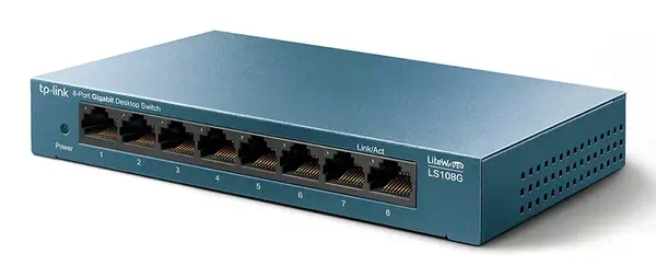 TP-Link LS108G commutateur réseau Non-géré Gigabit Ethernet (10/100/1000) Bleu - Switchs et Hubs - visuel 2