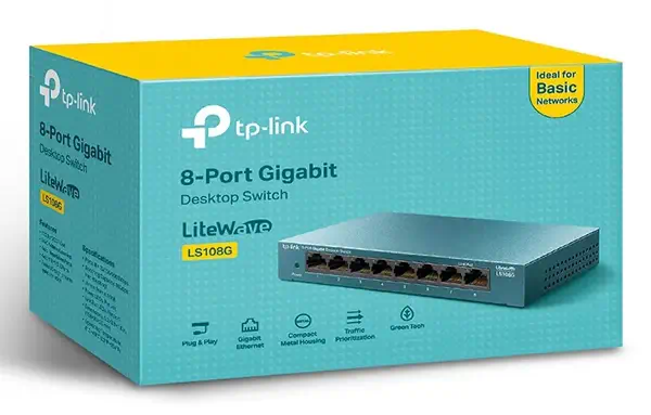 TP-Link LS108G commutateur réseau Non-géré Gigabit Ethernet (10/100/1000) Bleu - Switchs et Hubs - visuel 4