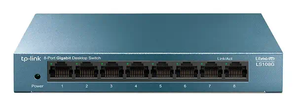 TP-Link LS108G commutateur réseau Non-géré Gigabit Ethernet (10/100/1000) Bleu - Switchs et Hubs - visuel 1